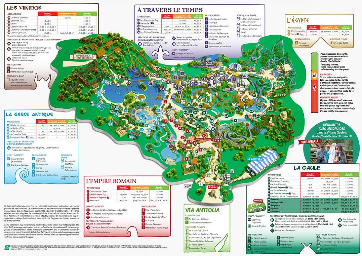 Bản đồ của công viên Cameron