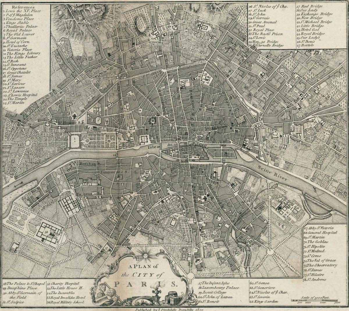 Bản đồ của Paris 1800