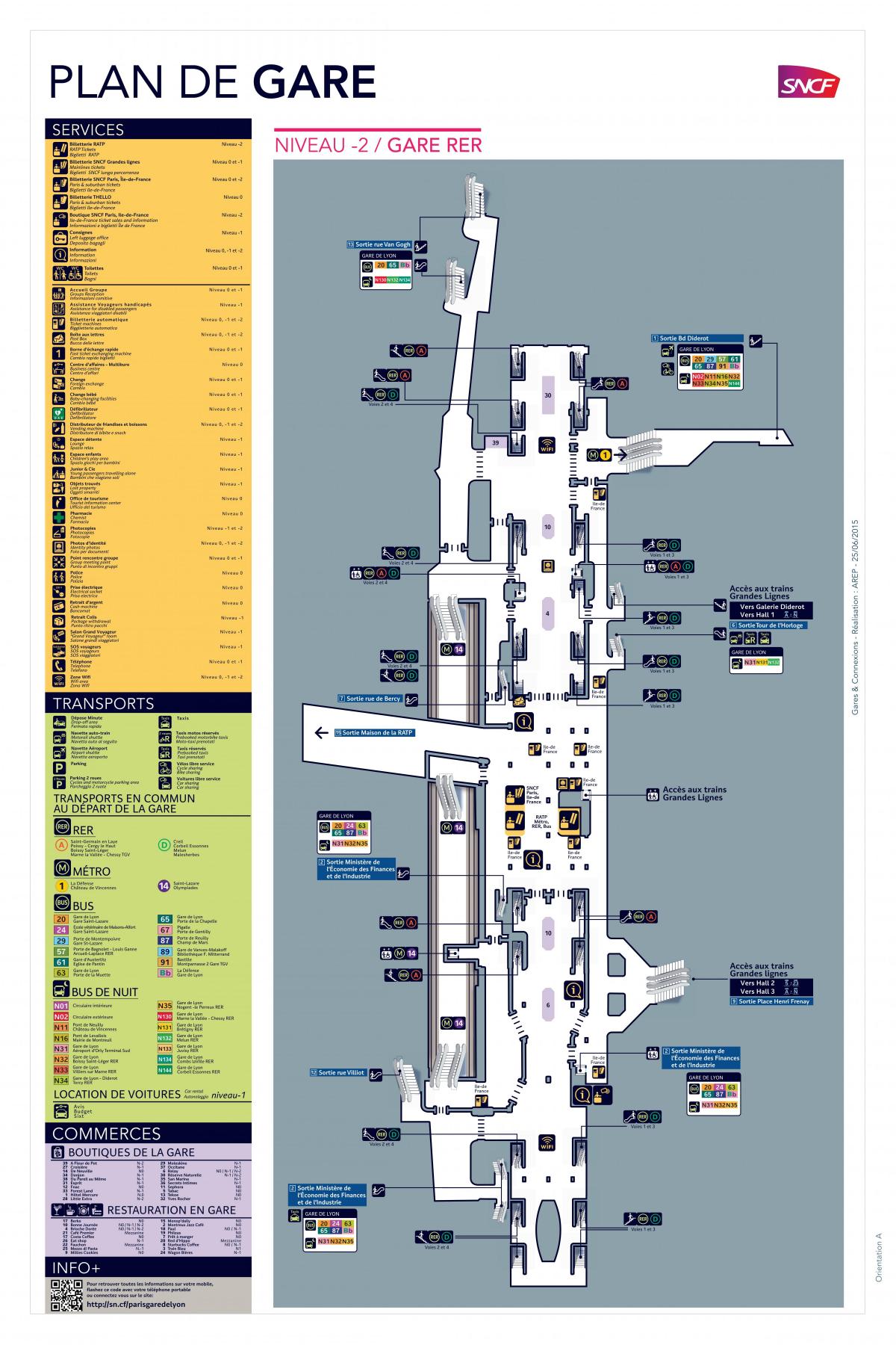 Bản đồ của Paris-Gare de Lyon, PARIS