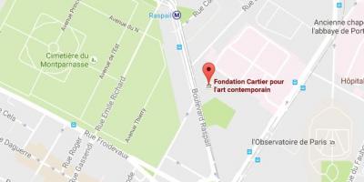 Bản đồ của Foundation Cartier