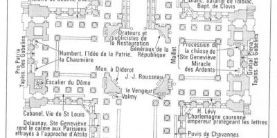 Bản đồ của đền pantheon Paris