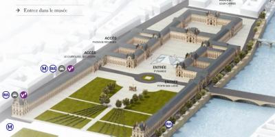 Bản đồ của bảo tàng Louvre kim tự Tháp