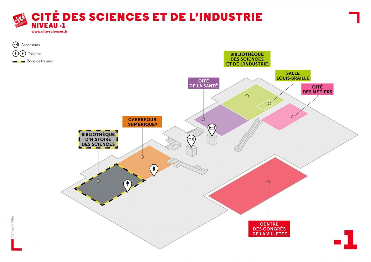 Bản đồ của Đường phố của Khoa học et de l Lyon Cấp -1