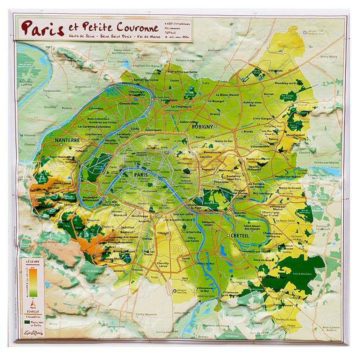 Bản đồ cứu trợ của Paris