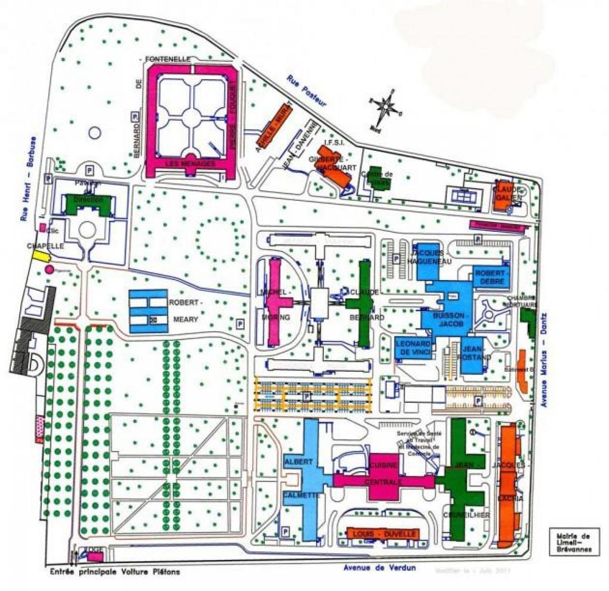 Bản đồ của Emile-Red bệnh viện