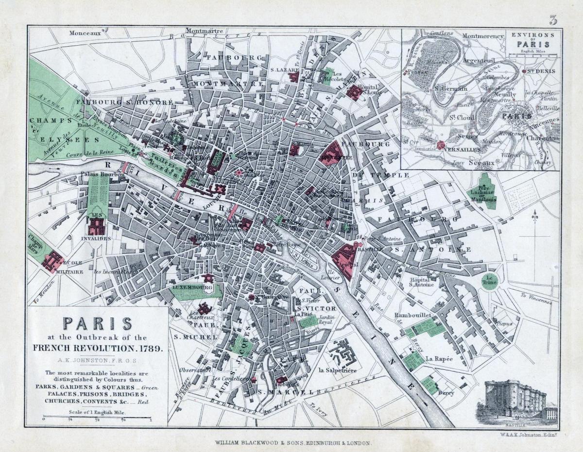 Bản đồ của Paris 1789