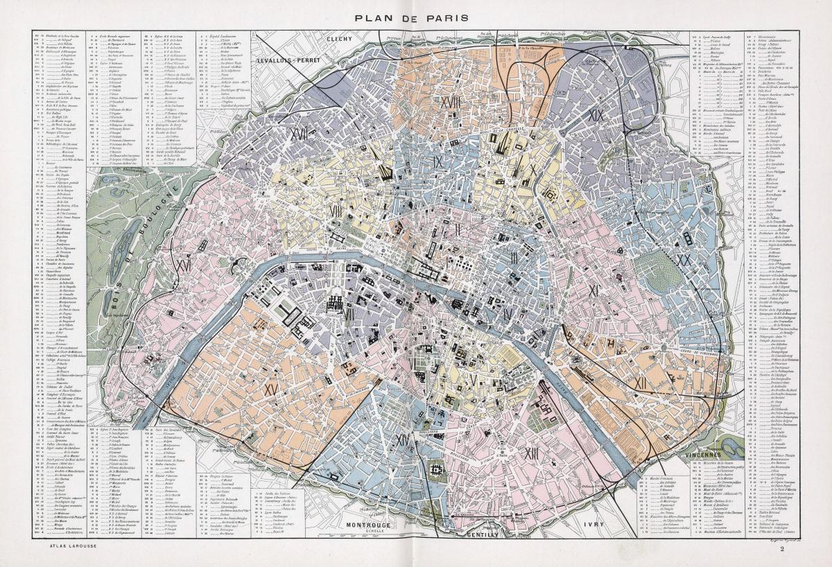 Bản đồ của Paris 1900