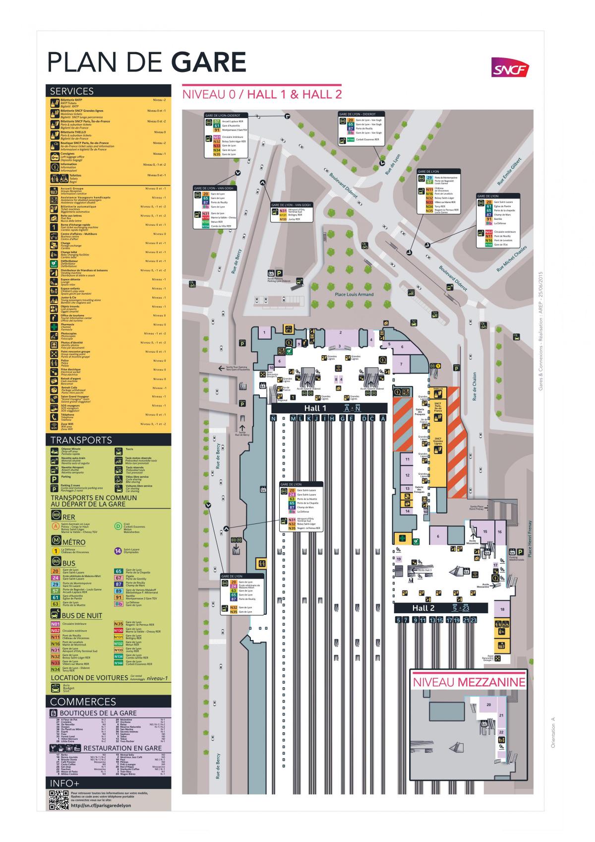 Bản đồ của Paris-Gare de Lyon