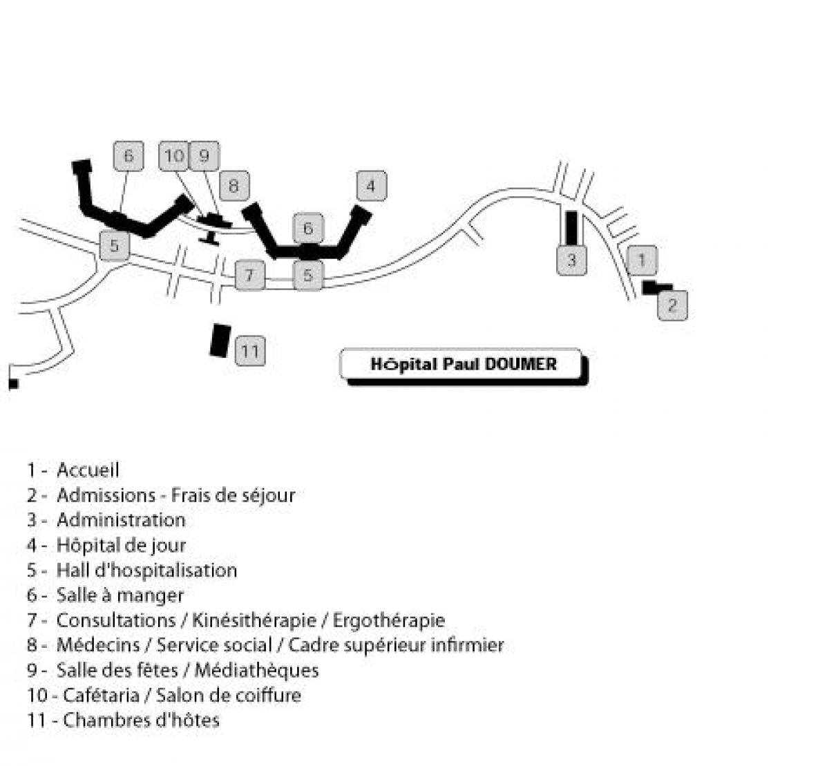 Bản đồ của Paul Doumer bệnh viện