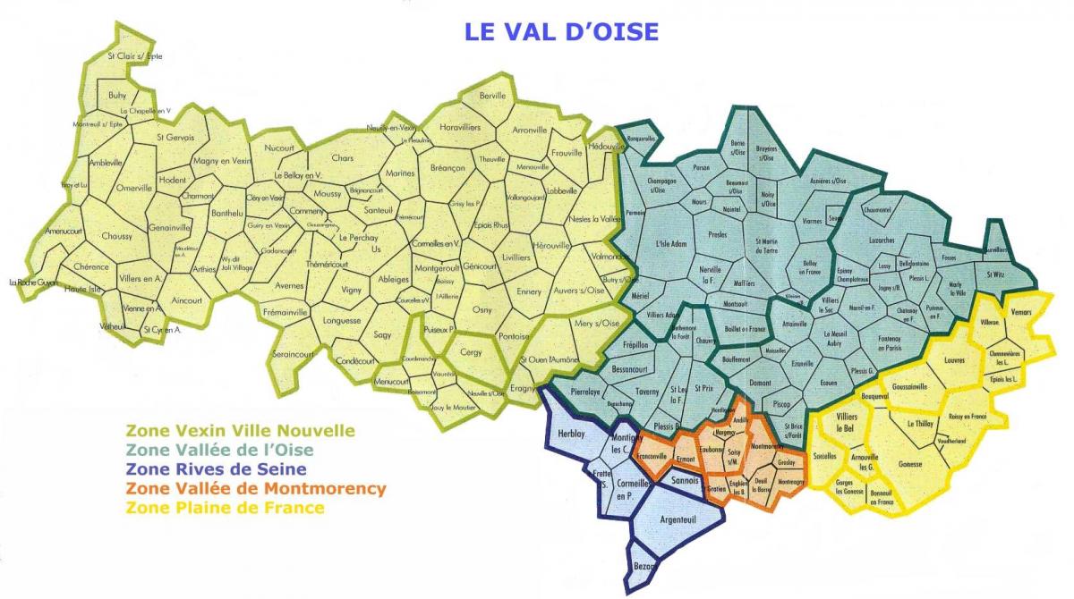 Bản đồ của Val-d ' Oise