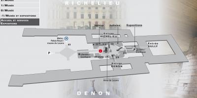 Bản đồ của bảo Tàng Louvre Cấp -2