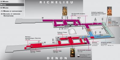 Bản đồ của bảo Tàng Louvre Cấp 1