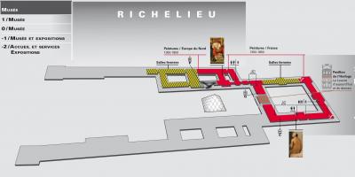 Bản đồ của bảo Tàng Louvre Cấp 2