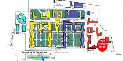 Bản đồ của Charles-Foix bệnh viện