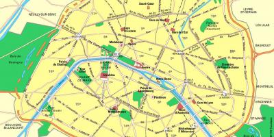 Bản đồ của Đường paris trạm