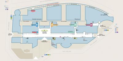 Bản đồ của Georges-Pompidou bệnh viện