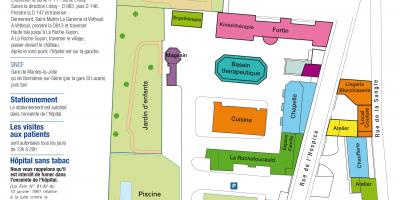 Bản đồ của La Roche-Guyon bệnh viện