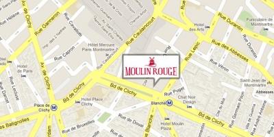 Bản đồ của Moulin rouge