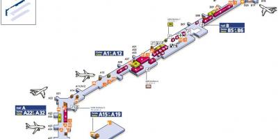 Bản đồ của Nam phi trường Orly