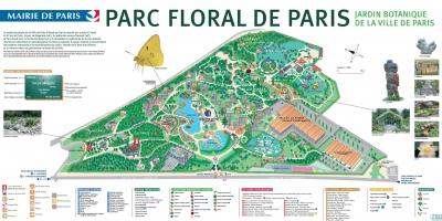Bản đồ của Parc hoa de Paris