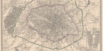 Bản đồ của Paris 1850