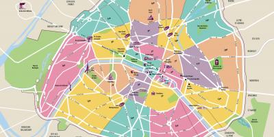 Bản đồ của Paris trong thành