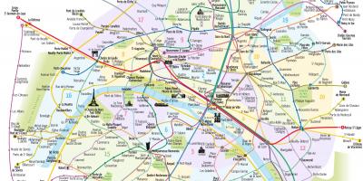 Bản đồ của Paris tàu điện ngầm