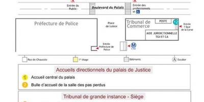 Bản đồ của thành phố de Tư pháp, Paris
