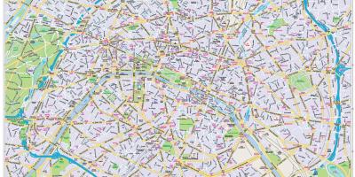 Bản đồ của trung tâm thành phố Paris