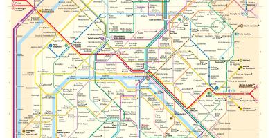 Bản đồ của Paris metro